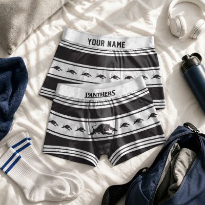 Custom Name NRL Penrith Panthers Men boxer briefs v1