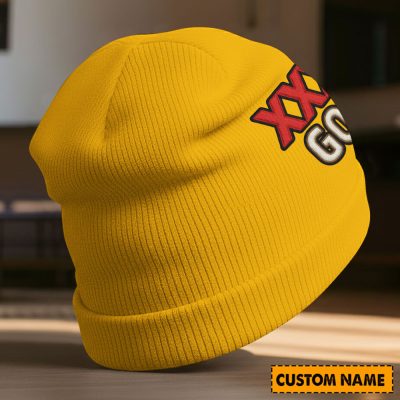 Custom Name NRL Penrith Panthers NRL x XXXX Gold Beanie Hat Custom  v1