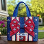 Western Bulldogs AFL Custom name Quilted Tote Bag v1