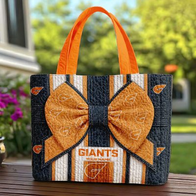 GWS Giants AFL Custom name Quilted Tote Bag v1
