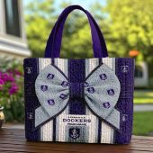 Fremantle Dockers AFL Custom name Quilted Tote Bag v1