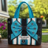Port Adelaide Power AFL Custom name Quilted Tote Bag v1