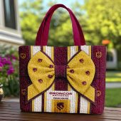Custom Name NRL Brisbane Broncos Quilted Tote Bag v1