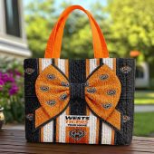 Custom Name NRL Wests Tigers Quilted Tote Bag v1