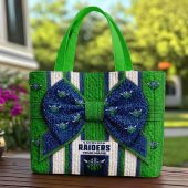 Custom Name NRL Canberra Raiders Quilted Tote Bag v1