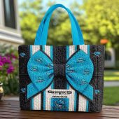 Custom Name NRL Cronulla-Sutherland Sharks Quilted Tote Bag v1