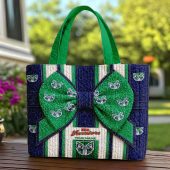 Custom Name NRL New Zealand Warriors Quilted Tote Bag v1