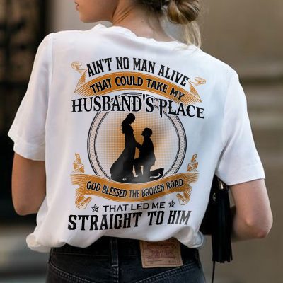 Ain't no man alive that could take my husband's place - Husband in heaven, wife and husband