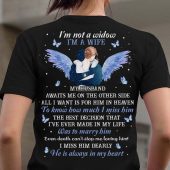 I'm not a widow I'm a wife my husband awaits me on the other side - Husband in heaven