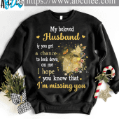 My beloved husband if you get a chance to look down on me I hope you know that I'm missing you - Husband in heaven