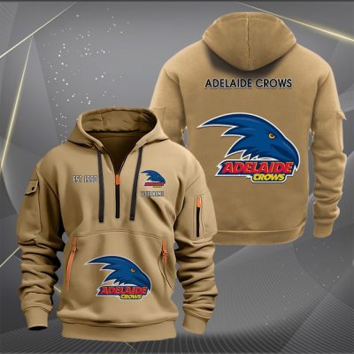 AFL Adelaide Crows Personalized Half-zip Hoodie Gift For Fans