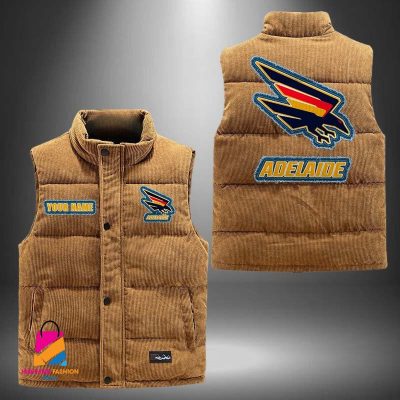 AFL Adelaide Football Personalized Style Sleeveless Puffer Jacket Gift For Fans AFL Adelaide Football Personalized Style Sleeveless Puffer Jacket Gift For Fans