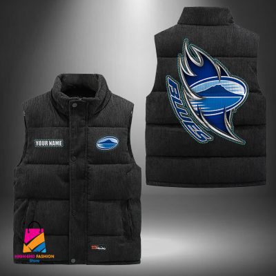 Super Rugby Blues Personalized Style Sleeveless Puffer Jacket Gift For Fans