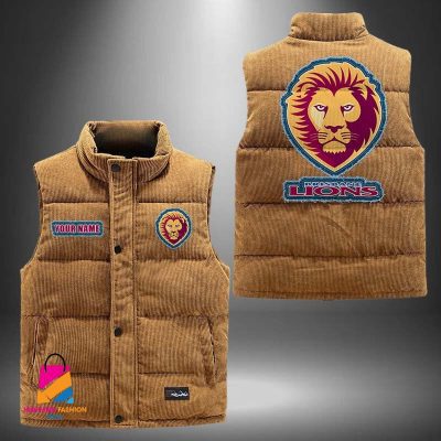 AFL Brisbane Lions Personalized Style Sleeveless Puffer Jacket Gift For Fans