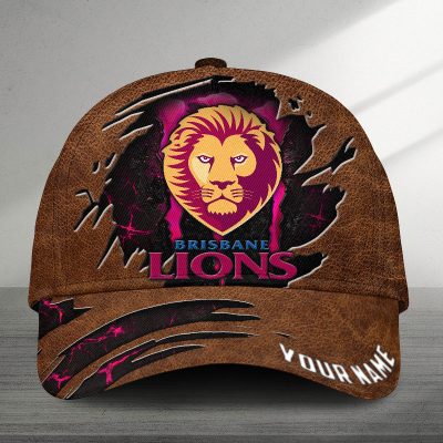 AFL Brisbane Lions Sports Custom Name Classic Cap Gift For Fans