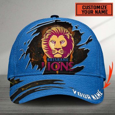 AFL Brisbane Lions Sports Custom Name Classic Cap Gift For Fans
