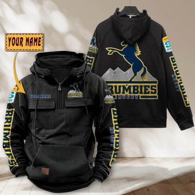 Super Rugby Brumbies Personalized Half-zip Hoodie Gift For Fans