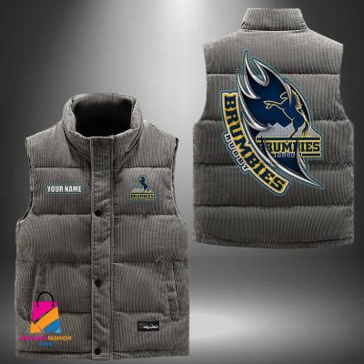 Super Rugby Brumbies Personalized Style Sleeveless Puffer Jacket Gift For Fans