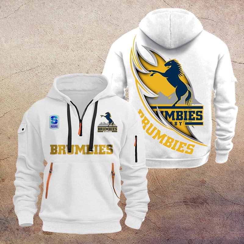Super Rugby Brumbies Half-zip Hoodie Gift For Fans Super Rugby Brumbies Half-zip Hoodie Gift For Fans