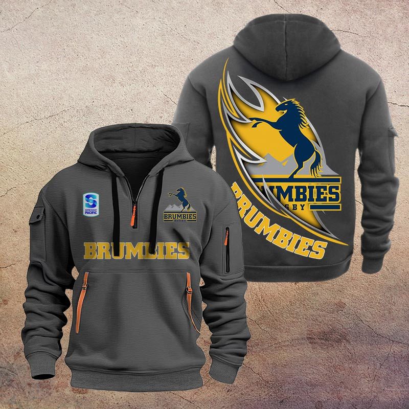 Super Rugby Brumbies Half-zip Hoodie Gift For Fans Super Rugby Brumbies Half-zip Hoodie Gift For Fans