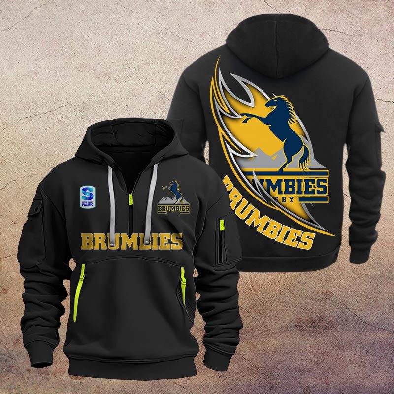 Super Rugby Brumbies Half-zip Hoodie Gift For Fans Super Rugby Brumbies Half-zip Hoodie Gift For Fans