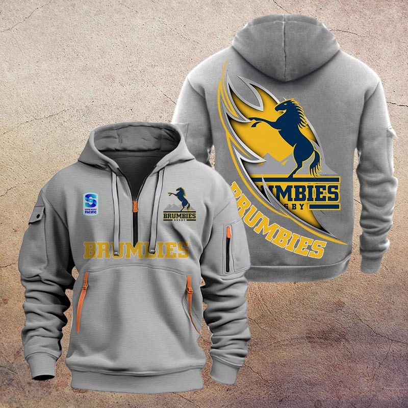 Super Rugby Brumbies Half-zip Hoodie Gift For Fans Super Rugby Brumbies Half-zip Hoodie Gift For Fans