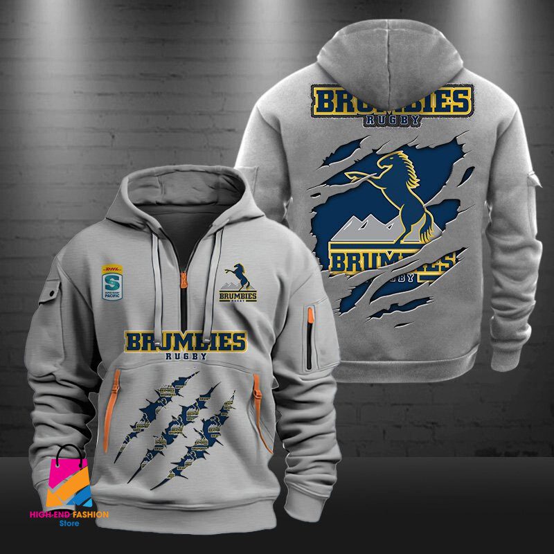 Super Rugby Brumbies Half-zip Hoodie Gift For Fans Super Rugby Brumbies Half-zip Hoodie Gift For Fans
