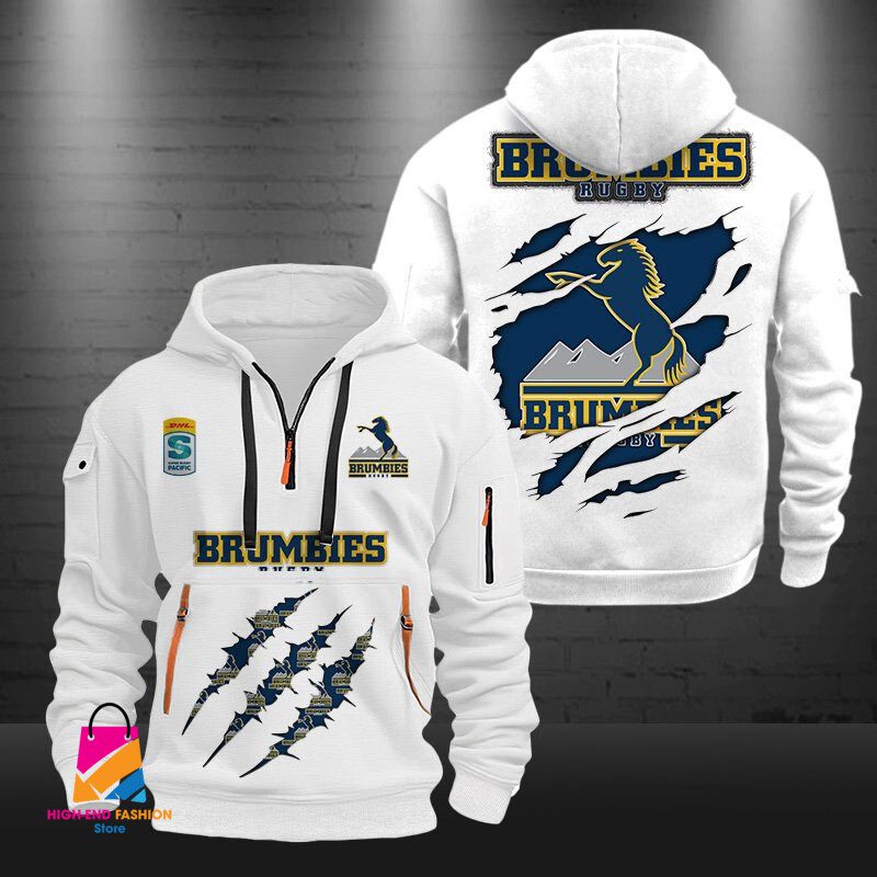 Super Rugby Brumbies Half-zip Hoodie Gift For Fans Super Rugby Brumbies Half-zip Hoodie Gift For Fans