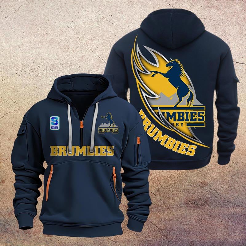 Super Rugby Brumbies Half-zip Hoodie Gift For Fans Super Rugby Brumbies Half-zip Hoodie Gift For Fans