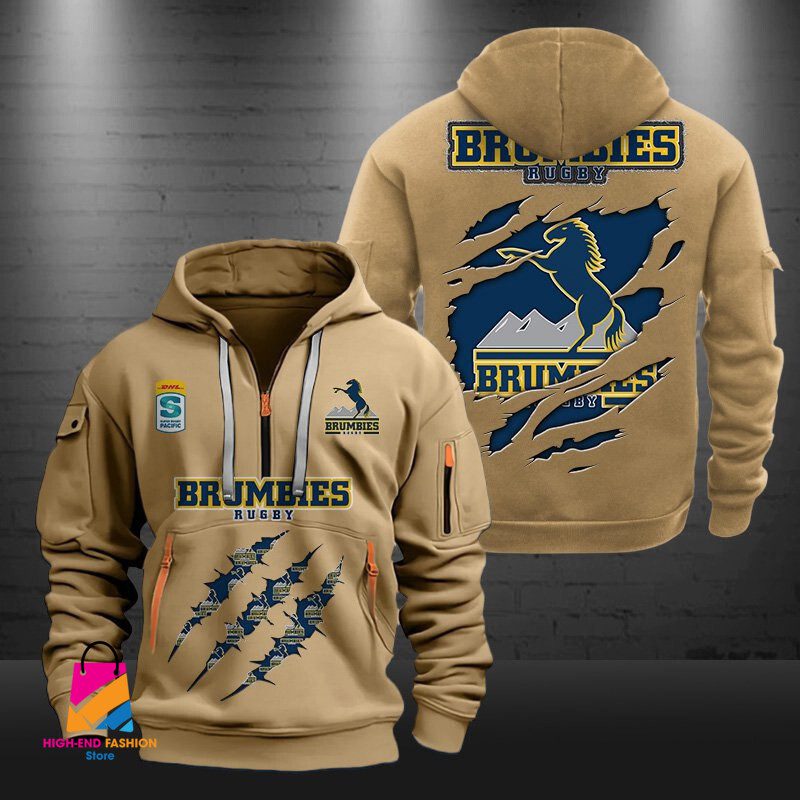 Super Rugby Brumbies Half-zip Hoodie Gift For Fans Super Rugby Brumbies Half-zip Hoodie Gift For Fans