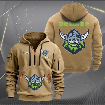 NRL Canberra Raiders Personalized Half-zip Hoodie Gift For Fans