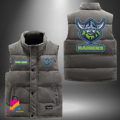 NRL Canberra Raiders Personalized Style Sleeveless Puffer Jacket Gift For Fans