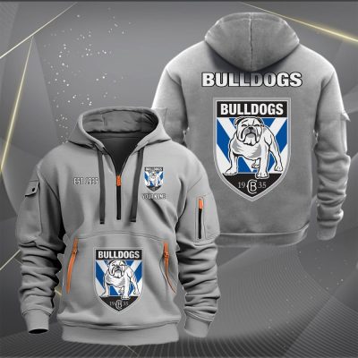 NRL Canterbury-Bankstown Bulldogs Personalized Half-zip Hoodie Gift For Fans