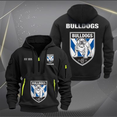 NRL Canterbury-Bankstown Bulldogs Personalized Half-zip Hoodie Gift For Fans