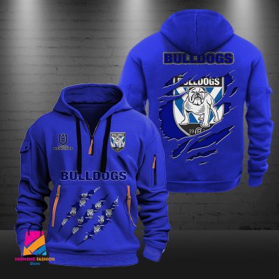 NRL Canterbury-Bankstown Bulldogs Half-zip Hoodie Gift For Fans