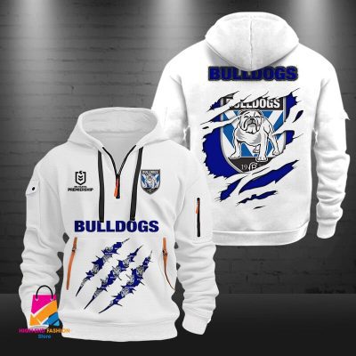 NRL Canterbury-Bankstown Bulldogs Half-zip Hoodie Gift For Fans