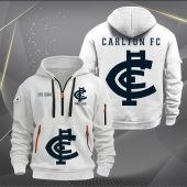 AFL Carlton Personalized Half-zip Hoodie Gift For Fans