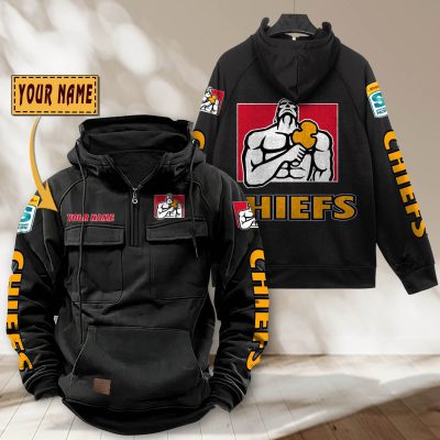 Super Rugby Chiefs Personalized Half-zip Hoodie Gift For Fans