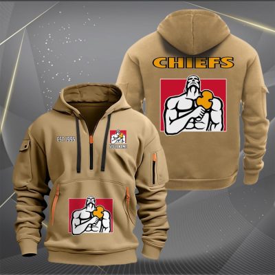 Super Rugby Chiefs Personalized Half-zip Hoodie Gift For Fans