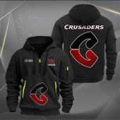 Super Rugby Crusaders Personalized Half-zip Hoodie Gift For Fans