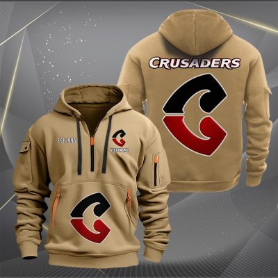 Super Rugby Crusaders Personalized Half-zip Hoodie Gift For Fans