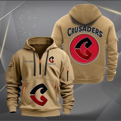 Super Rugby Crusaders Personalized Half-zip Hoodie Gift For Fans