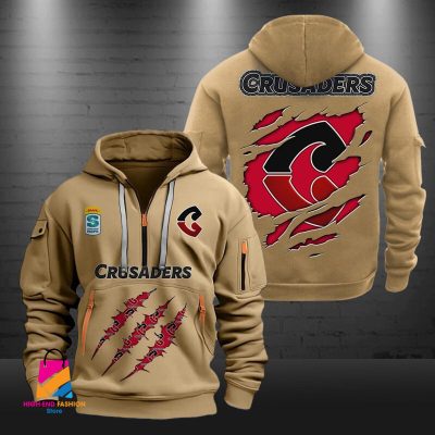 Super Rugby Crusaders Half-zip Hoodie Gift For Fans