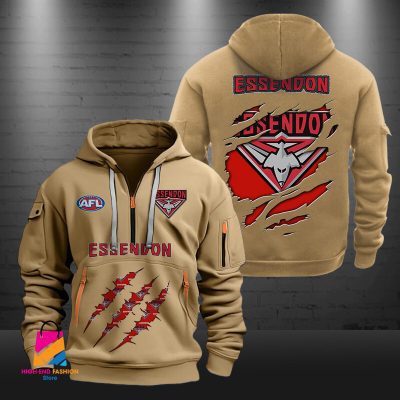 AFL Essendon Football Half-zip Hoodie Gift For Fans