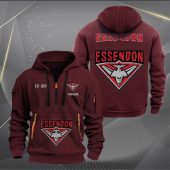 AFL Essendon Personalized Half-zip Hoodie Gift For Fans