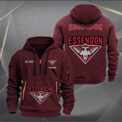 AFL Essendon Personalized Half-zip Hoodie Gift For Fans