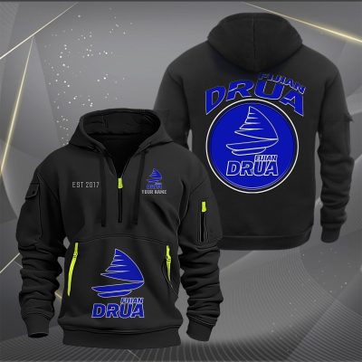 Super Rugby Fijian Drua Personalized Half-zip Hoodie Gift For Fans