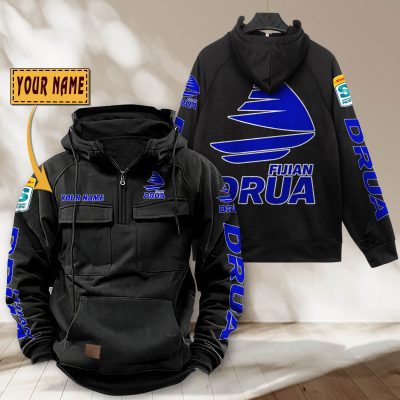 Super Rugby Fijian Drua Personalized Half-zip Hoodie Gift For Fans