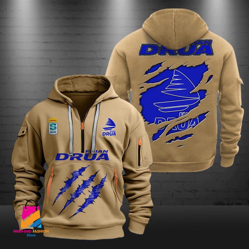 Super Rugby Fijian Drua Half-zip Hoodie Gift For Fans Super Rugby Fijian Drua Half-zip Hoodie Gift For Fans