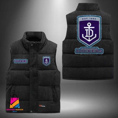 AFL Fremantle Football Personalized Style Sleeveless Puffer Jacket Gift For Fans